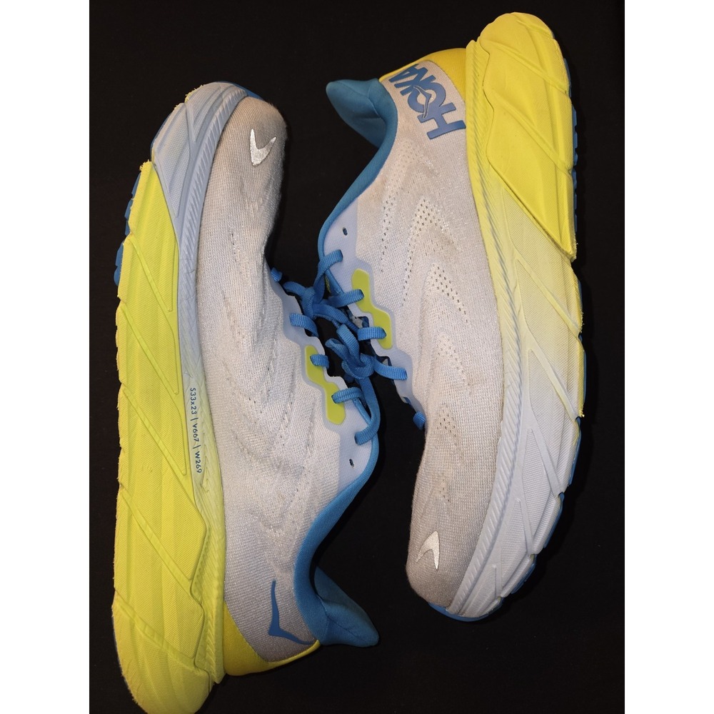 Hoka One Arahi 6 Blue Green White Running Shoes 1123194 BGBCR Mens 12D